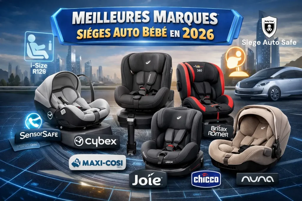 Image représentant les Meilleures marques sièges auto bébé