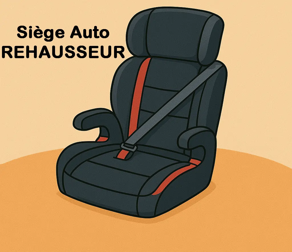 Siège Auto Rehausseur noir