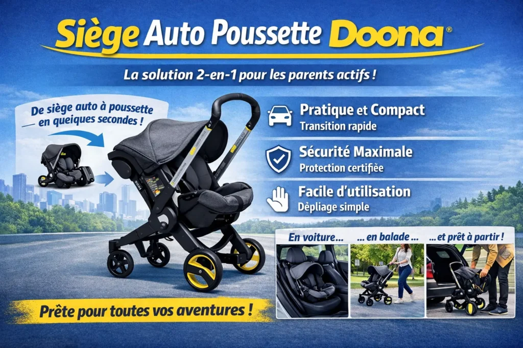 poussette siège auto doona