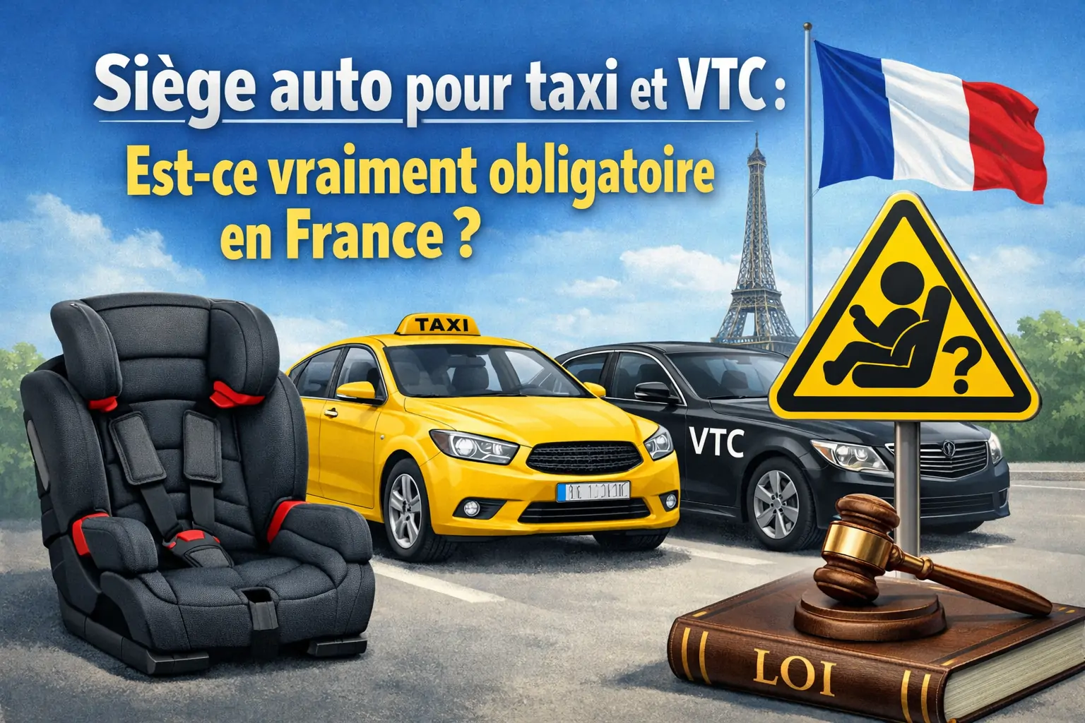 siège auto taxi et VTC