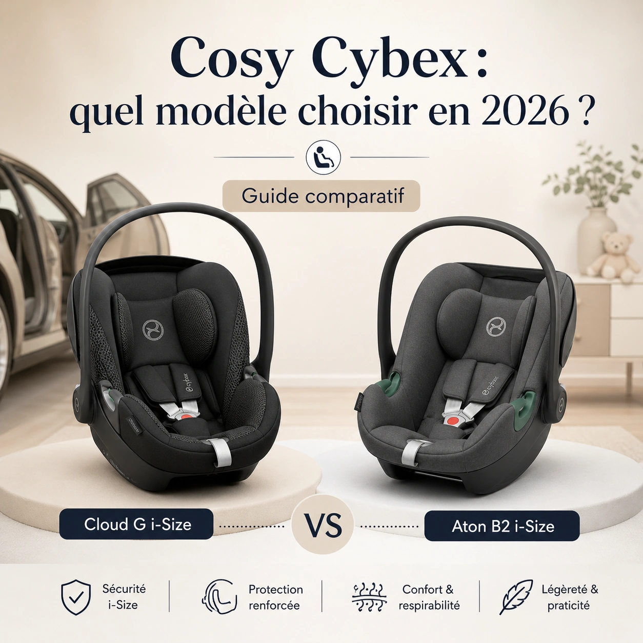 quel cosy cybex choisir entre le Aton et le cloud G